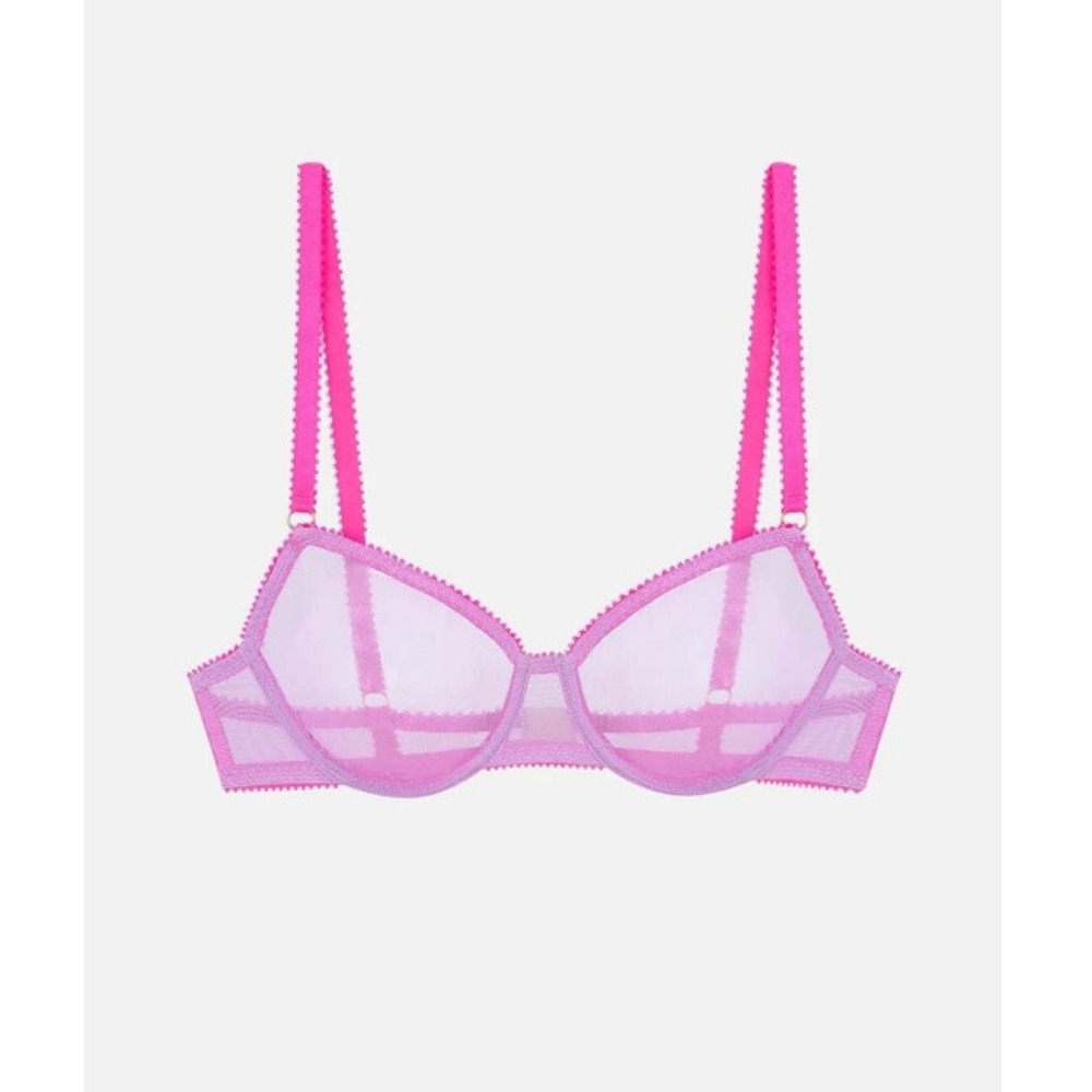 Dora Larsen Women's Pastle Purple Bella Clean Tulle Underwire Bra Size 36E NWT‎